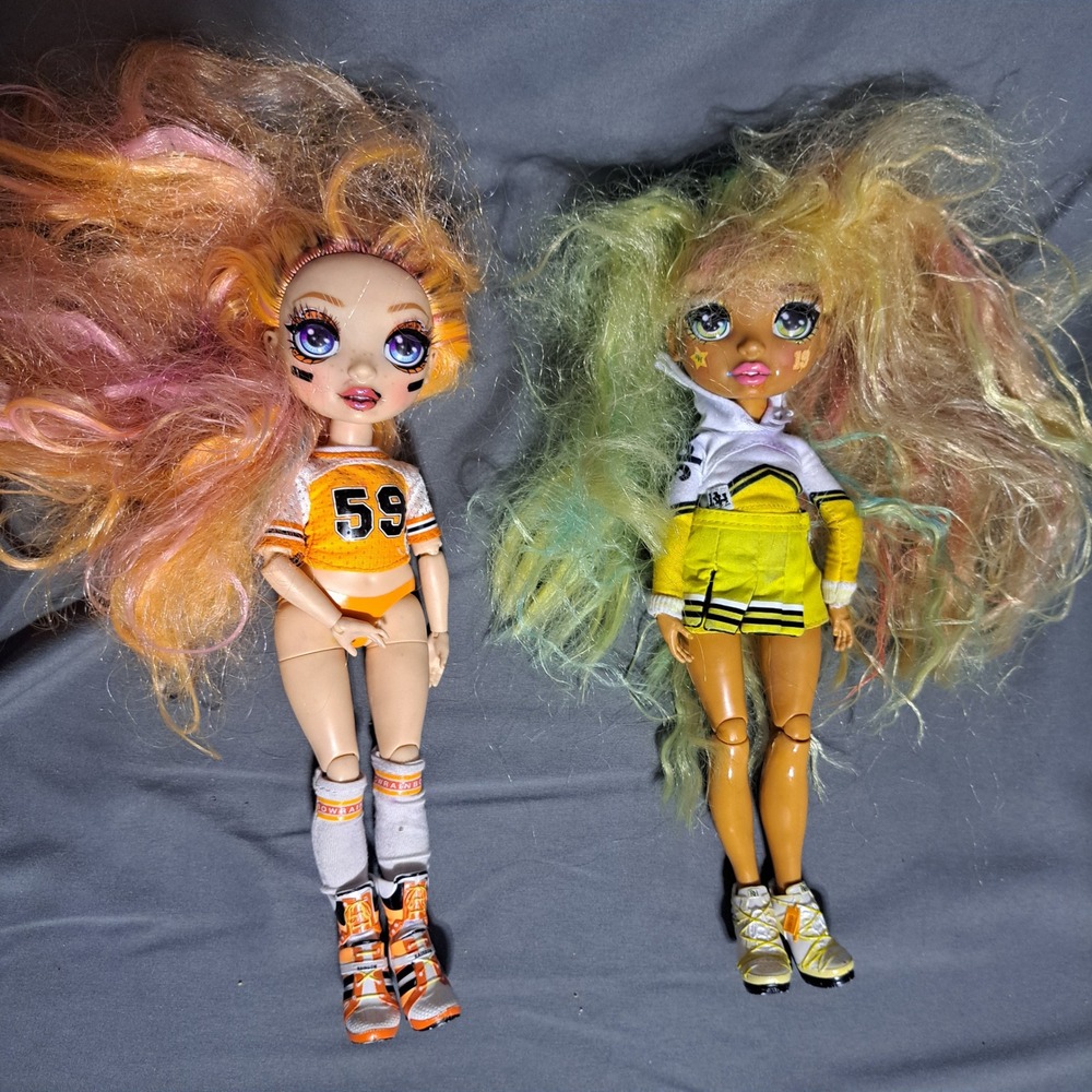 Rainbow High Cheer Fashion Dolls Poppy Rowan Sunny Madison Posable Articulated